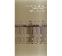 L'Imparfait du subjectif - Gérard Berréby - Allia - broché - Poésie