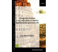 L'imparfait français et ses traductions en anglais: approche meta-ope rationnelle