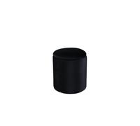 Limpen pouf Ø32cm velours avec rangement noir.