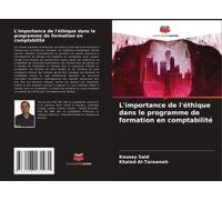 L'importance De L'éthique Dans Le Programme De Formation En Comptabilité