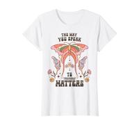 L'Importance de Votre Dialogue Intérieur Affirmation T-Shirt Graphique avec Valeur, Femme, Blanc, XS