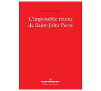 L'impossible retour de Saint-John Perse - Giovanna Devincenzo - Hermann - broché - Essai