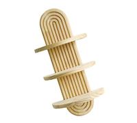 Limtula 1 Étagère Murale en Bois arquée à 3 Niveaux pour et Livres, présentoir Flottant, présentoir de jardinière Murale en Bois Peu encombrant pour décoration de la Maison