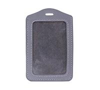 Limtula 10 Couleurs Fenêtre D'identité Porte-Carte De Travail en Cuir pour Étui Badge Couverture De Passeport Verticale en Plastique Transparent Vinyle Porte-Carte D'identité Protecteur