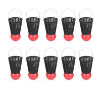 Limtula 10 pièces appâts Souples de pêche Dispositif de Lancement Lanceur d ' Alimentation leurre de pêche Panier Cage Type de Badminton Dispositif de Nidification Thrower Feeder Holder
