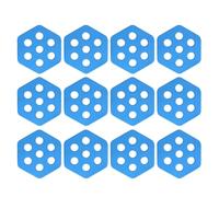 Limtula 12 pièces Planches de Surf hexagonales Tapis de Tractions Tapis antidérapants Tapis de Pont Premium pour skimboards Sports Nautiques Planches de Surf Tractions Planches de Surf