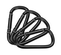 Limtula 4 Pièces en Alliage D'aluminium Mousqueton À Ressort Petit Mousqueton Porte-clés Mousqueton D pour Camping Randonnée Crochets À Ressort en Métal Boucle d'alpinisme en Plein Air