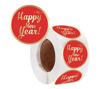 Limtula 500pcs Bonne Année Étiquettes