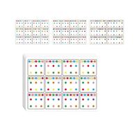 Limtula 6 pièces Carte de Formation de visuel Cartes de Connexion de modèles de Points Jouet éducatif pour d ' âge préscolaire Fournitures pédagogiques Connexion de modèles de Points, A