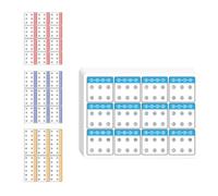 Limtula 6 pièces Carte de Formation de visuel Cartes de Connexion de modèles de Points Jouet éducatif pour d ' âge préscolaire Fournitures pédagogiques Connexion de modèles de Points, Digital