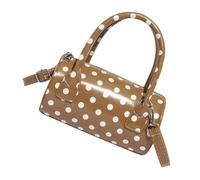 Limtula à bandoulière hexagonal texturé, à bandoulière spacieux en PU avec sangle détachable, à main à pois incontournable pour événements de bureau