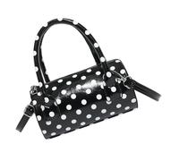 Limtula à bandoulière hexagonal texturé, à bandoulière spacieux en PU avec sangle détachable, à main à pois incontournable pour événements de bureau