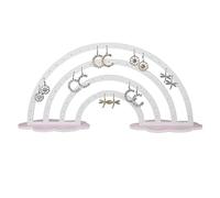 Limtula à bijoux en acrylique nuage arc-en-ciel, présentoir multifonction, fournitures ménagères pour chambre à coucher, dortoir, bureau, organisateur de à bijoux de table