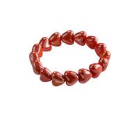 Limtula à bijoux en forme de cœur poli, matériaux mixtes, env 8 cm de diamètre pour un quotidien, tenue de w nd, accent attrayant, bijoux en forme de cœur, accessoire de poignet, perles de