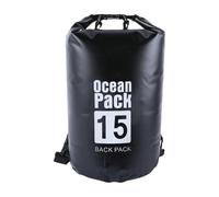 Limtula à en Mailles de PVC pour Le Camping avec, Black 15L | Construction en mailles de PVC résistantes à la déchirure avec Fermeture rapide de la corde pour la randonnée en