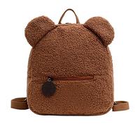 Limtula à en peluche, joli à livres en fourrure, Coffee | à de capacité avec sangle réglable pour l ' hiver