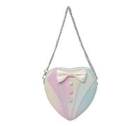 Limtula À Main Drôle De Noeud Papillon Des Femmes Avec La Chaîne Bandoulière Mode Petit Bandoulière En Forme Coeur Cuir D'unité Centrale Pour Faire Du Shopping