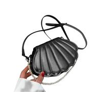 Limtula à main en chaîne de perles pour femmes, à main en forme de coquille, à bandoulière en PU pour femmes, en chaîne de perles, en forme de coquille, à bandoulière en