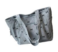 Limtula à main polyvalent en velours côtelé pour femmes, à bandoulière pratique pour le bureau et le Shopping quotidien, Blue