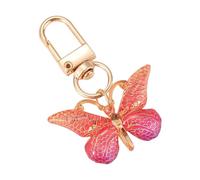 Limtula Accessoire de bagage léger avec forme de papillon et crochet en métal renforcé pour sac à main pour femme pratique porte-clés en acrylique, b