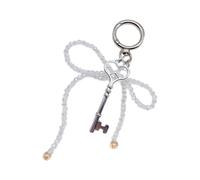 Limtula Accessoire De Téléphone Élégant avec Nœud Papillon Breloque Téléphone Tendance pour Femmes Et Filles Porte-clés en Perles À Main À Décorations Portefeuille Porte-clés