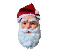 Limtula Accessoires de costume de Père Noël avec chapeau et barbe pour Noël, Halloween, anniversaire, cosplay, fête de Noël