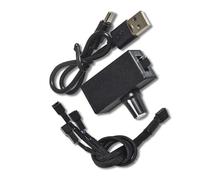 Limtula Adaptateur d'alimentation USB vers PC 4 broches, commandes de vitesse 8 W CC 12 V avec tensions élévateur et câble 2/3 voies inclus Câble adaptateur d'alimentation USB pour ventilateur