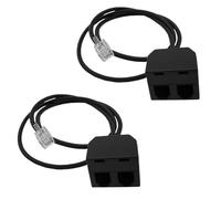 Limtula Adaptateur de Formation téléphonique répartiteur RJ9 Y, 2pc | Rallonge pour écouter et parler simultanément sur des téléphones avec transmission vocale claire dans un
