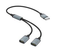 Limtula Adaptateur de Port USB 2 USB A Facile à Utiliser pour Ordinateurs Portables, Smartphones, Consoles de Jeu, Chargement sécurisé et Partage de données, convertisseur Portable