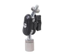 Limtula Adaptateur miniature à tête sphérique avec vis de 6,35 mm pour trépied, téléphone, support de téléphone à LED, design compact, adaptateur de construction en alliage d'aluminium