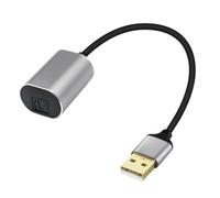 Limtula Adaptateur USB a Son connecteur convertisseur numérique Femelle SPDIF pour Ordinateur Portable, Accessoires de cinéma Maison Adaptateur Fiber