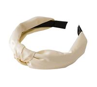 Limtula Bandeau large en satin noué - Turban - Serre-tête à nœud torsadé - Couleur unie - Tempérament - Accessoires pour cheveux vintage