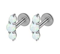 Limtula Bijoux de perçage de lèvres en métal résistant allergies avec ajustement sécurisé et décors de pierres précieuses élégants anneaux de nez de labret en métal G23 hautement alternatifs
