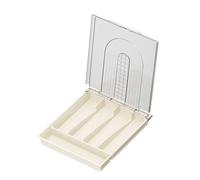 Limtula Boîte de rangement efficace pour couverts avec couvercle anti-poussière pour cuillère, fourchette, baguettes, organiseur pratique pour les étudiants et le bureau