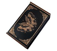 Limtula Boîte de rangement pour cartes de tarot en bois - Portable - Boîte à bijoux d'astrologie - Étui de tarot en bois durable - Support multifonction