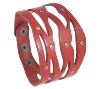 Limtula Bracelet gothique orné de rivets en cuir souple pour un confort tout au long de la journée et des tenues décontractées pour homme, taille unique, Comme décrit