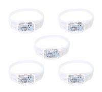 Limtula Bracelets LED à commande sonore activée par la voix, 5 pièces, en Silicone clignotant, fournitures de fête pour de noël, Concert, Festival, décorations de fête de mariage