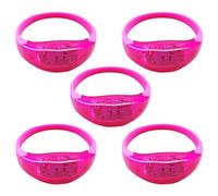 Limtula Bracelets LED à commande sonore activée par la voix, 5 pièces, en Silicone clignotant, fournitures de fête pour de noël, Concert, Festival, décorations de fête de mariage