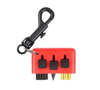 Limtula Brosse de Nettoyage de de Golf 3 en 1, Nettoyeur de rainures de Balle pour Les rainures de tête et l ' élimination des Grains dans Une Brosse de Nettoyage de Taille Portable