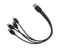 Limtula Câble Chargement Multiple Câble Multi-USB Câble Chargement USB Universel 3 4 en 1 Adaptateur Câble Multi-Chargeur pour Téléphone Câble Chargement Multiple USB C