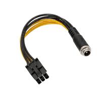 Limtula Câble convertisseur de Puissance PCIe DC5525 à 6 + 2 Broches, Fil cuivré à Haute conductivité pour Cordon d ' Alimentation GPU