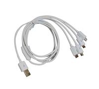 Limtula Câble de chargement Multi USB 1xUSB mâle à 4xMicro mâle câble de chargement séparateur de chargeur OD3.0 revêtement en PVC cordon de séparation