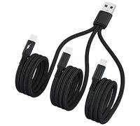 Limtula Câble de Chargement Universel 3 en 1 USB USB + Double Type C pour synchronisation de données, pour téléphone Portable et Tablette, câble de de données