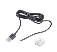 Limtula Câble de connecteurs à Ressort USB2.0 mâle à 2 Broches, Fil de sans Soudure 5V pour projets électroniques, Cordon d ' Alimentation 100cm / 180cm, connecteur USB