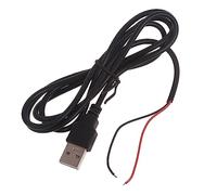 Limtula Câble D'extension Cordon d'alimentation À Souder USB Mâle À 2 Broches pour Ventilateur USB 5V Bandes LED Lampe Bureau Enregistreur Conduite