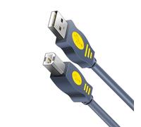 Limtula Câble d'imprimante USB 2.0 intégré dans des noyaux de ferrite pour réduire les interférences électromagnétiques et câble de transfert de données sécurisé de vitesse de transfert de données