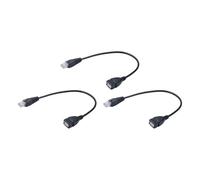 Limtula Câble Ethernet USB 2.0 RJ45, longueur 30 cm, durabilité, construction en PVC pour réseau domestique et bureau, pilote non requis, convertisseur USB femelle mâle