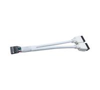 Limtula Câble répartiteur USB 2.0 Interne de la Carte mère, Adaptateur Y 9 Broches à Deux 9 Broches pour Le routage d ' Extension USB du Panneau