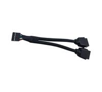 Limtula Câble répartiteur USB 2.0 Interne de la Carte mère, Adaptateur Y 9 Broches à Deux 9 Broches pour Le routage d ' Extension USB du Panneau