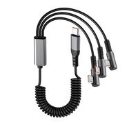 Limtula Câble séparateur USB C 3 en 1, câble de Chargeur, Triple Port de Type C, Cordon de Rapide enroulé pour Les Bureaux de Voyage, données de Type